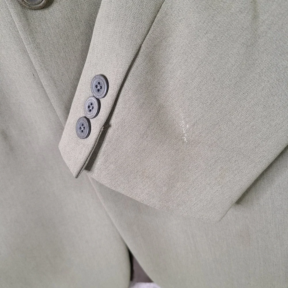 Vintage Sturbridge Classics Jacket Mens 38R Beige‎ 3 Button Blazer Suit Coat